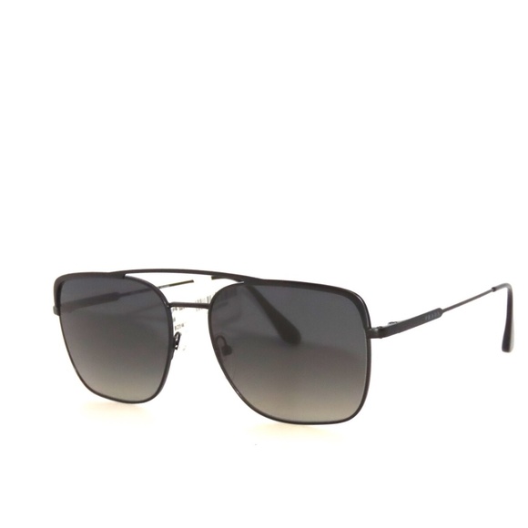 Prada SPR53V 53 1BO-5W1 59 Matte Black Gray Gradient Polarized Sunglasses 53V - Picture 1 of 3